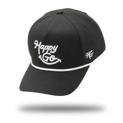Happy Go Essentials Hat Black