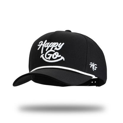 Happy Go Essentials Hat Black