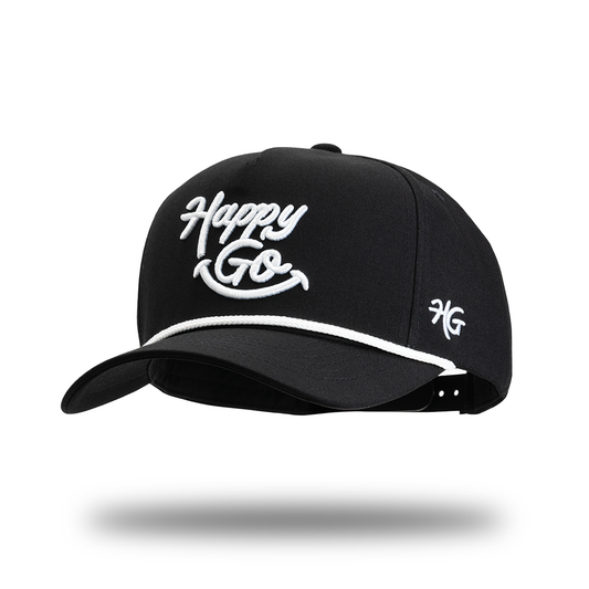 Happy Go Essentials Hat Black